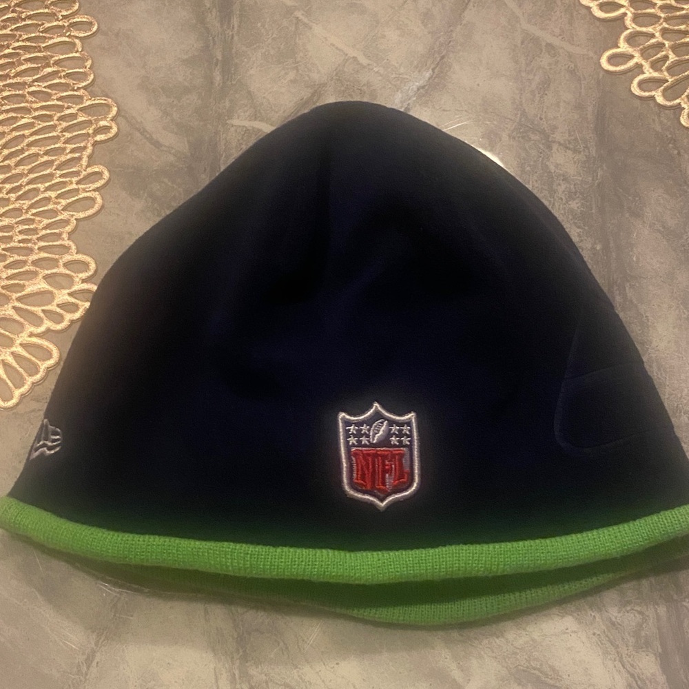 Black and Green NFL Beanie